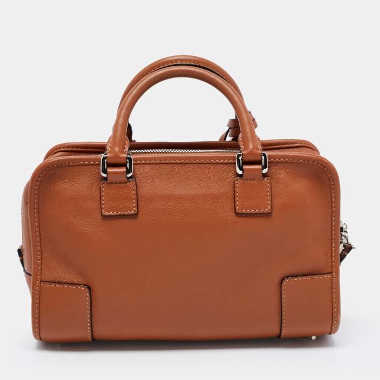 Pre Owned Loewe Brown Leather Amazona 23 Satchel