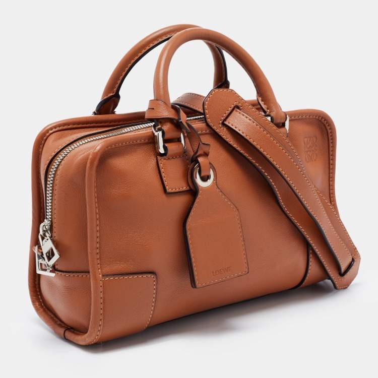 Pre Owned Loewe Brown Leather Amazona 23 Satchel