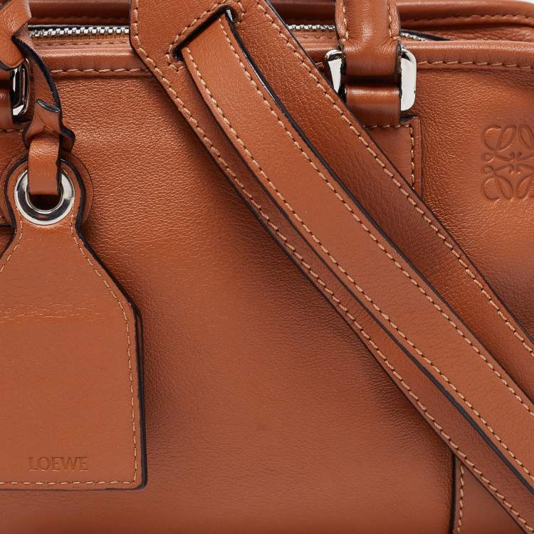 Pre Owned Loewe Brown Leather Amazona 23 Satchel