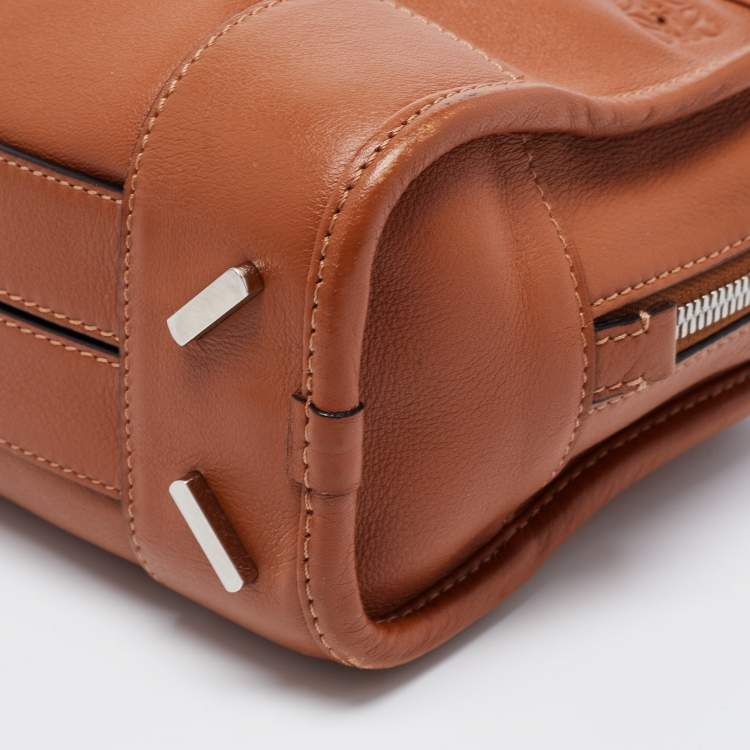 Pre Owned Loewe Brown Leather Amazona 23 Satchel