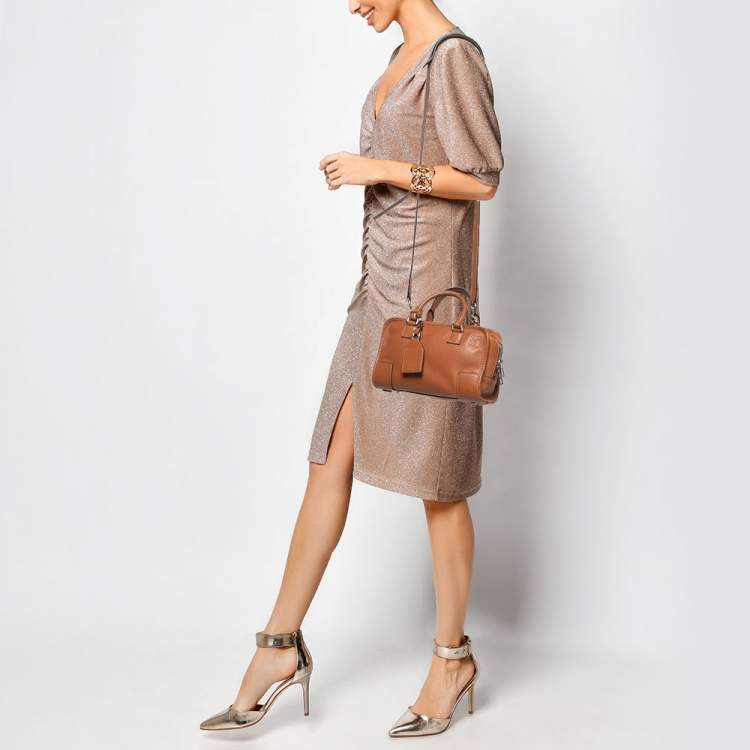 Pre Owned Loewe Brown Leather Amazona 23 Satchel