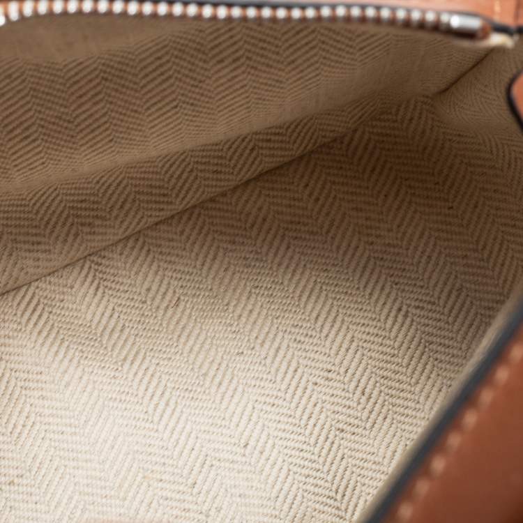Pre Owned Loewe Brown Leather Mini Puzzle Shoulder Bag