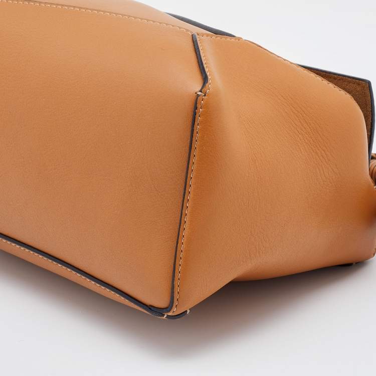 Pre Owned Loewe Brown Leather Small Puzzle Shoulder Bag