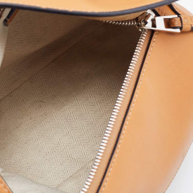 Pre Owned Loewe Brown Leather Small Puzzle Shoulder Bag