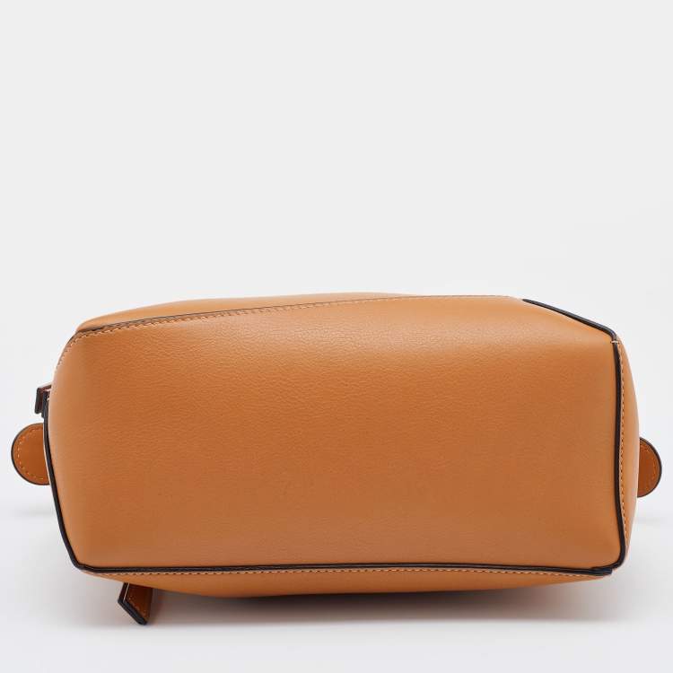 Pre Owned Loewe Brown Leather Small Puzzle Shoulder Bag