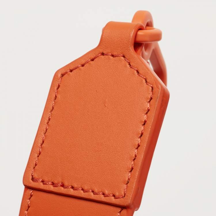 Pre Owned Loewe Orange Leather Small Puzzle Shoulder Bag