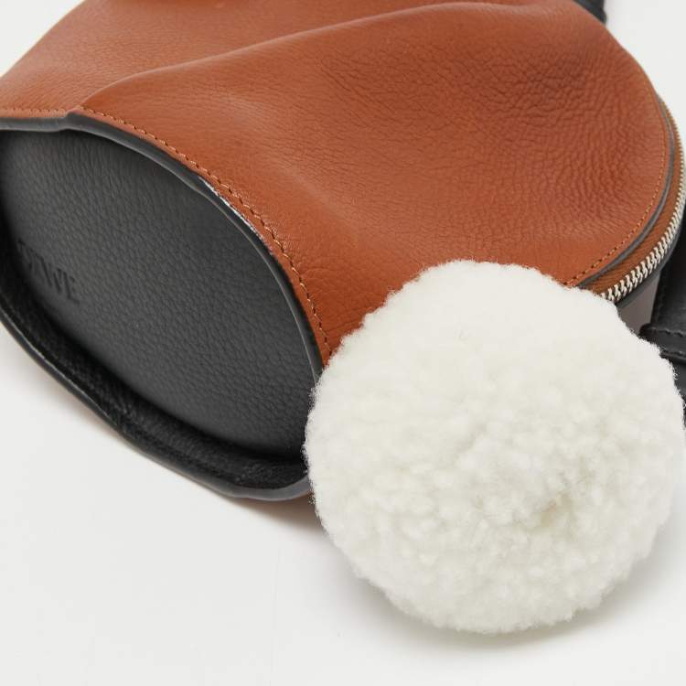 Pre Owned Loewe Brown Leather Bunny Shoulder Bag