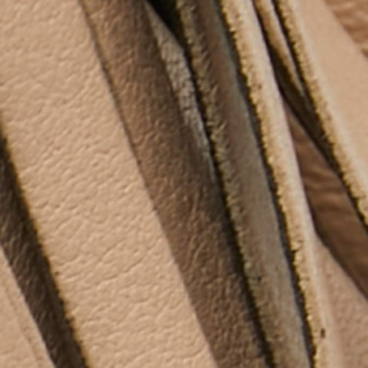 Pre Owned Loewe Beige Leather Flamenco Crossbody Bag