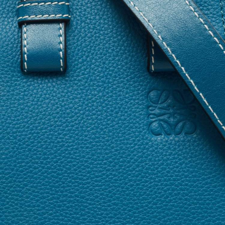 Pre Owned Loewe Blue Leather Small Hammock Shoulder Bag