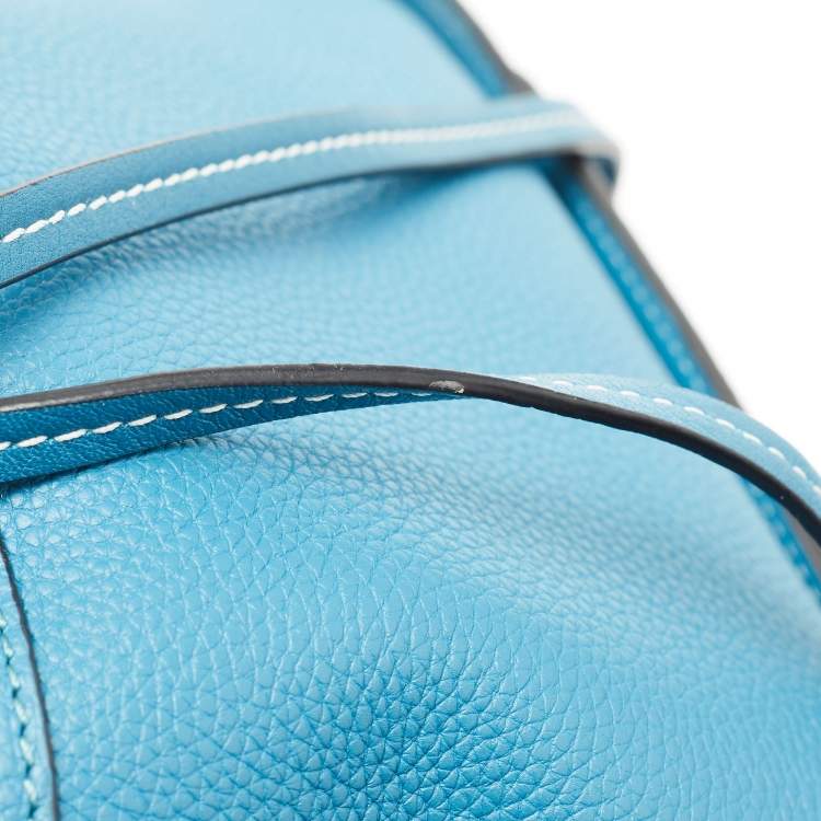 Pre Owned Loewe Blue Leather Small Hammock Shoulder Bag