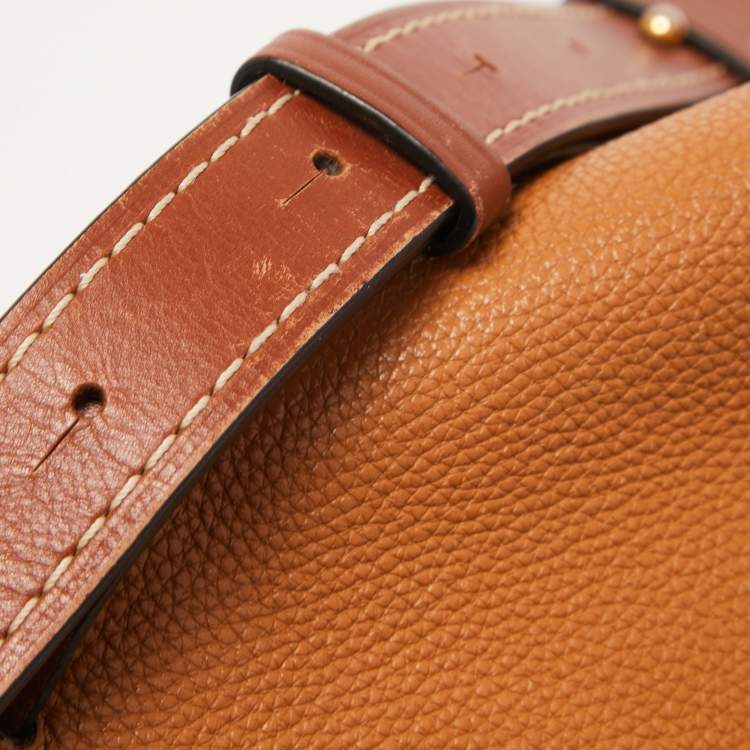 Pre Owned Loewe Brown Leather Large Gate Shoulder Bag