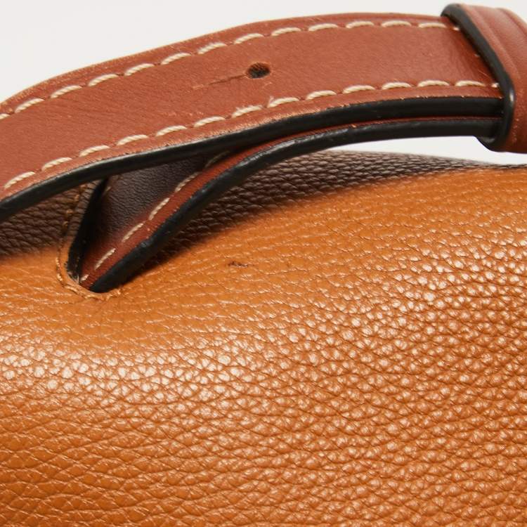 Pre Owned Loewe Brown Leather Large Gate Shoulder Bag