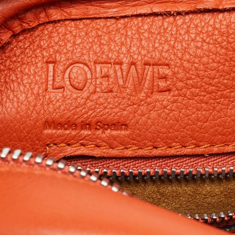 Pre Owned Loewe Orange Leather Amazona 23 Bag