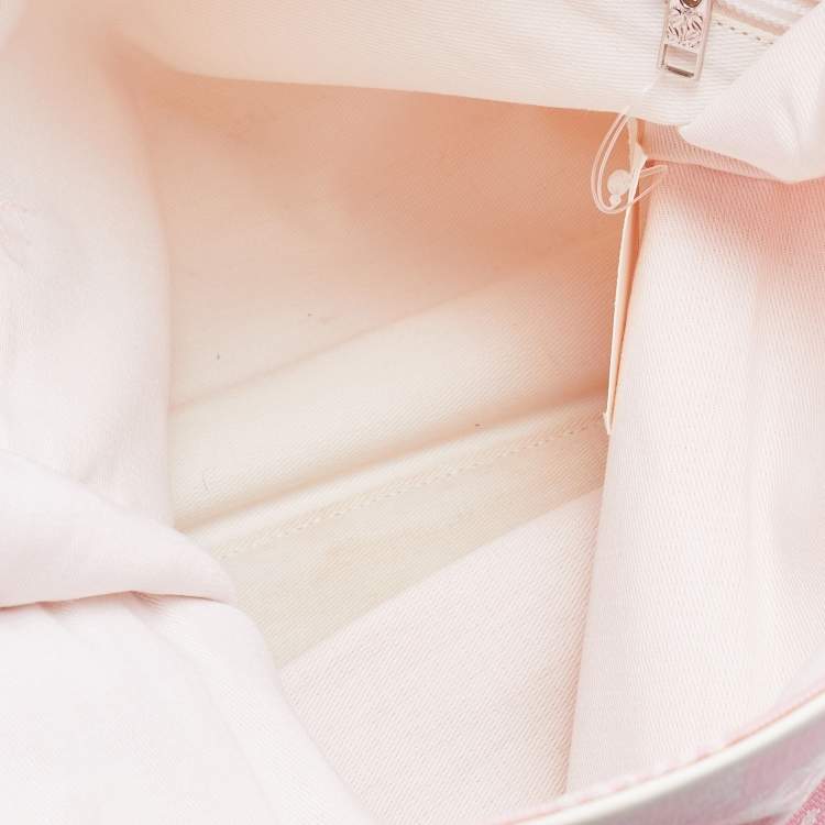 مملوكة مسبقًا Loewe Pink/White Anagram Monogram Canvas  and Leather Shopper Tote