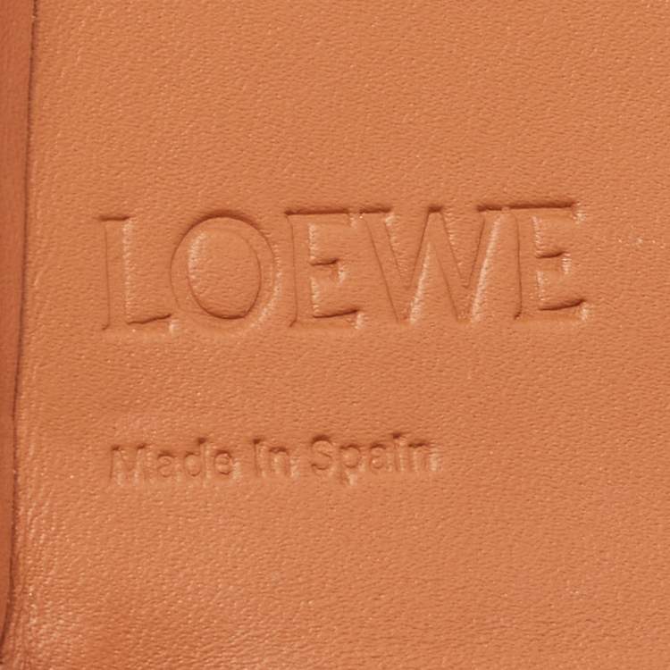 Pre Owned Loewe Tan Leather Mini Heel Pouch Bag