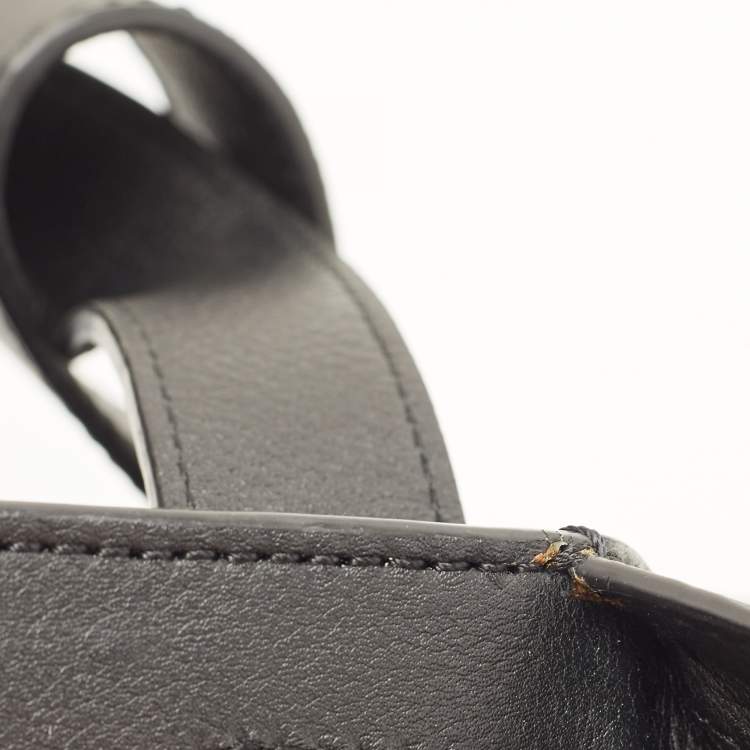 Pre Owned Loewe Black/Red Tartan Wool and Leather Medium Hammock Shoulder Bag