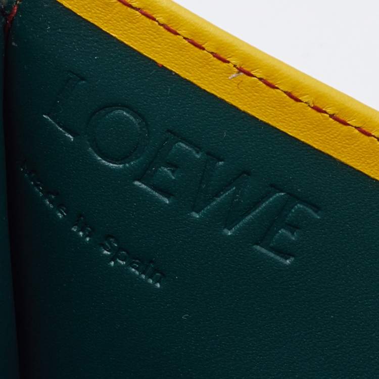 Pre Owned Loewe Multicolor Leather Card Holder