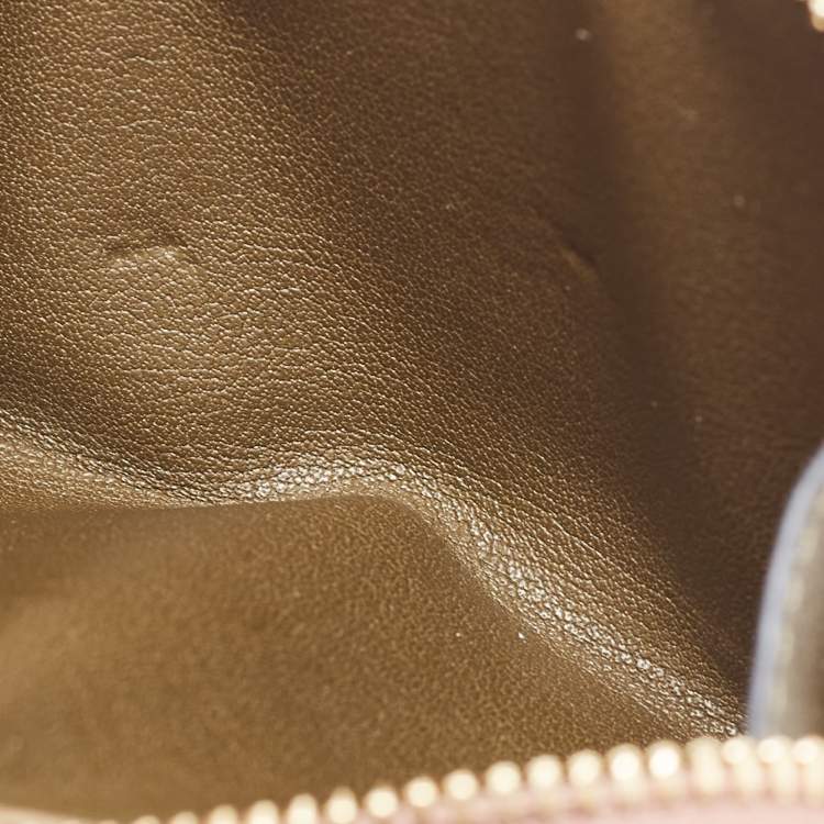 Pre Owned Loewe Old Rose Leather Bifold Compact Wallet