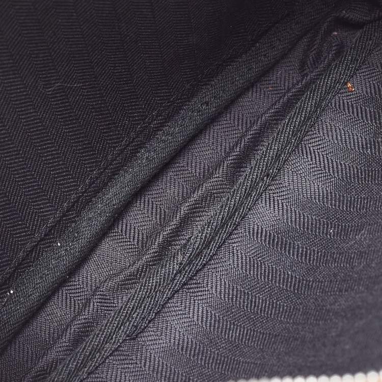 Pre Owned Loewe Tan/Black Wool and Leather Messenger Bag