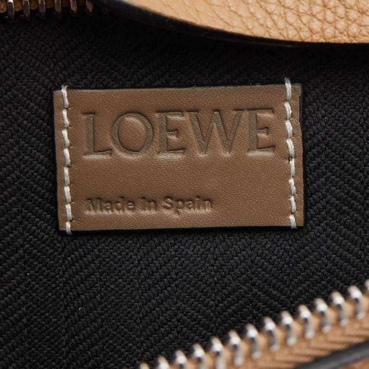 Pre Owned Loewe Beige/Grey Leather T Slim Pouch