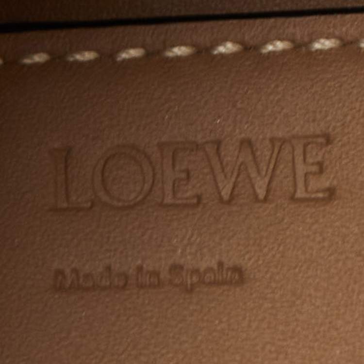 Pre Owned Loewe Multicolor Woven Leather Small Surplus Basket Bag