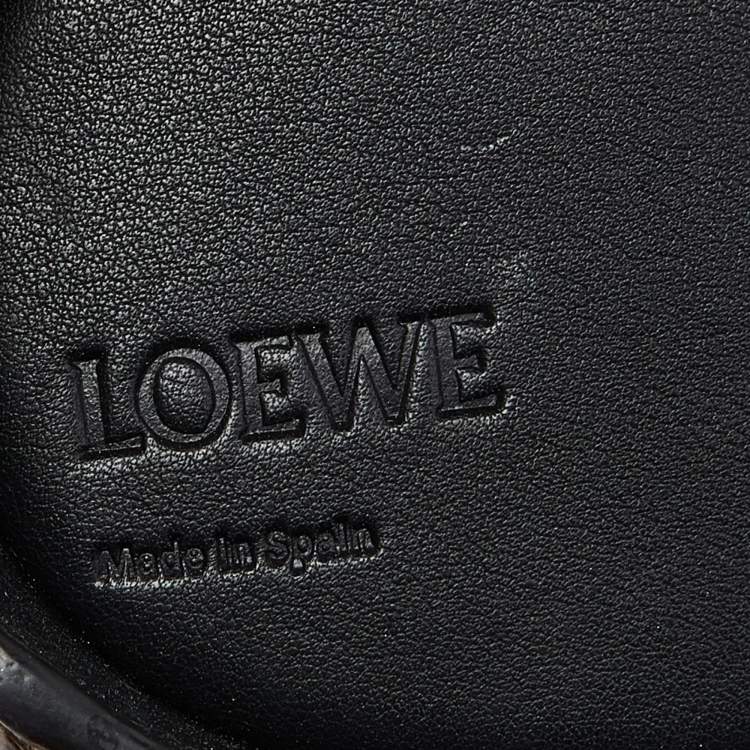 Pre Owned Loewe Brown Python Elephant Shoulder Bag
