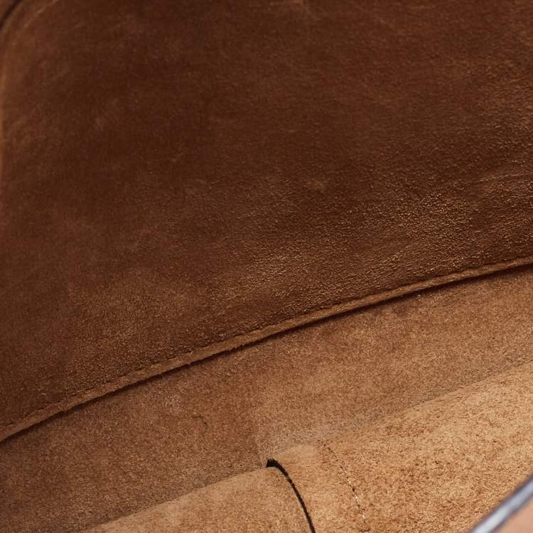 Pre Owned Loewe Tan Leather Gate Shoulder Bag