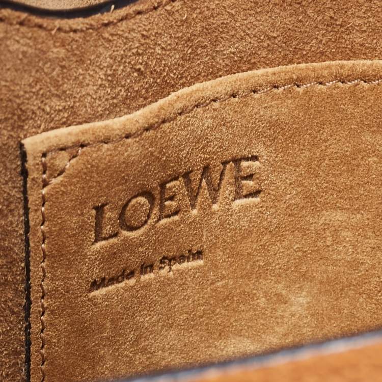 Pre Owned Loewe Tan Leather Gate Shoulder Bag
