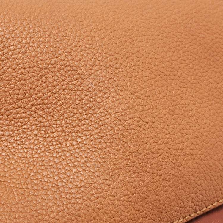 Pre Owned Loewe Tan Leather Gate Shoulder Bag