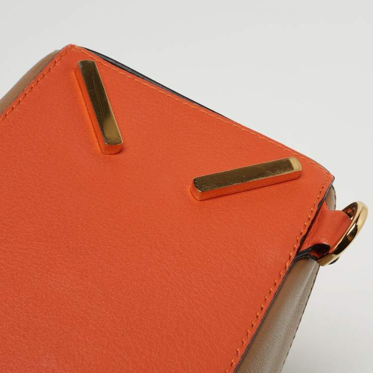 Pre Owned Loewe Brown Leather Small Puzzle Shoulder Bag