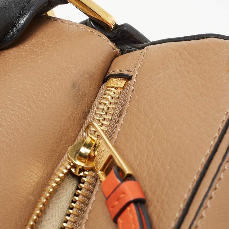 Pre Owned Loewe Brown Leather Small Puzzle Shoulder Bag