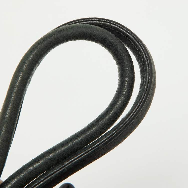 Pre Owned Loewe Black Leather Drawstring Hobo