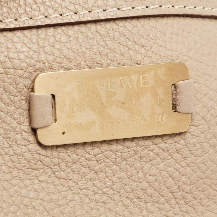 Pre Owned Loewe Beige Leather Special Edition Shoulder Bag