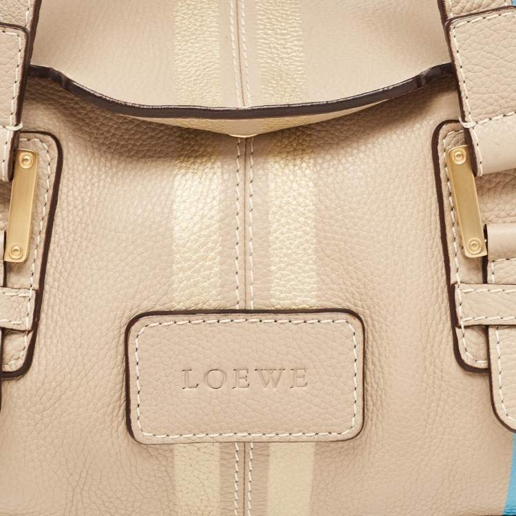 Pre Owned Loewe Beige Leather Special Edition Shoulder Bag
