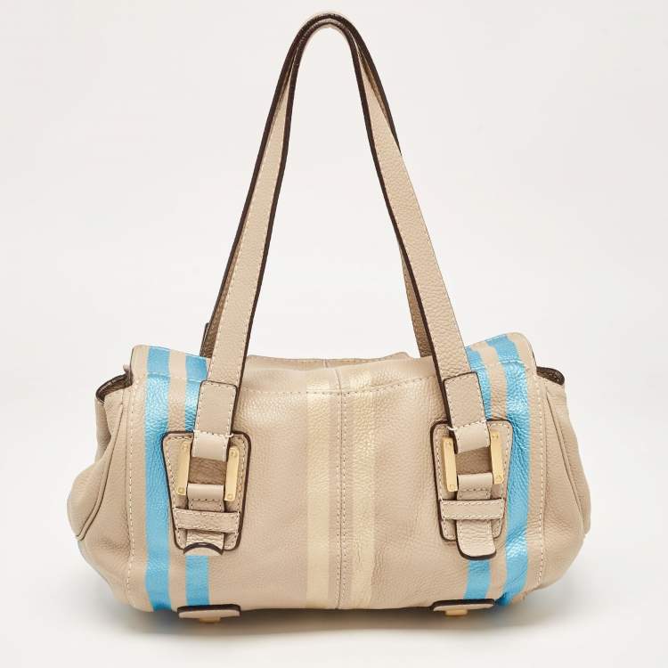 Pre Owned Loewe Beige Leather Special Edition Shoulder Bag