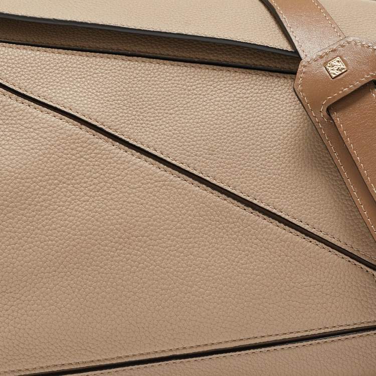 Pre Owned Loewe Brown Leather Medium Puzzle Shoulder Bag