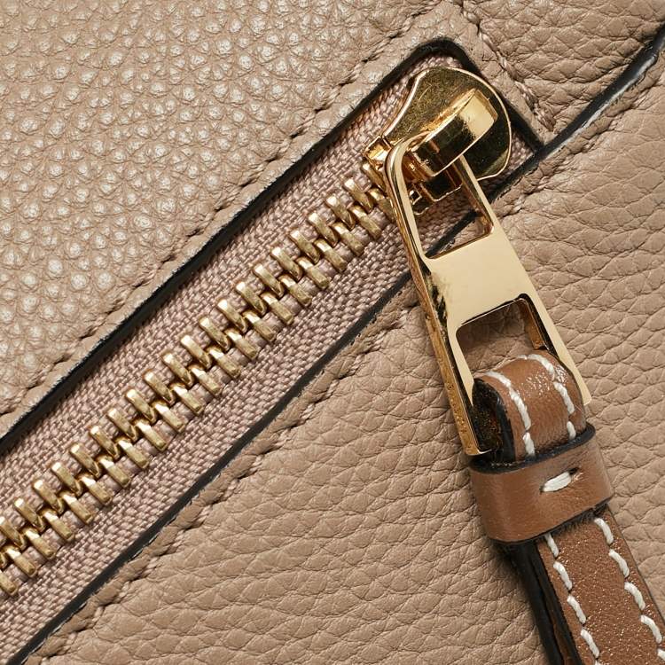 Pre Owned Loewe Brown Leather Medium Puzzle Shoulder Bag