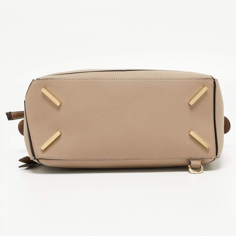 Pre Owned Loewe Brown Leather Medium Puzzle Shoulder Bag