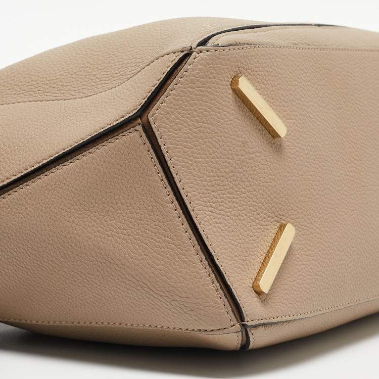 Pre Owned Loewe Brown Leather Medium Puzzle Shoulder Bag