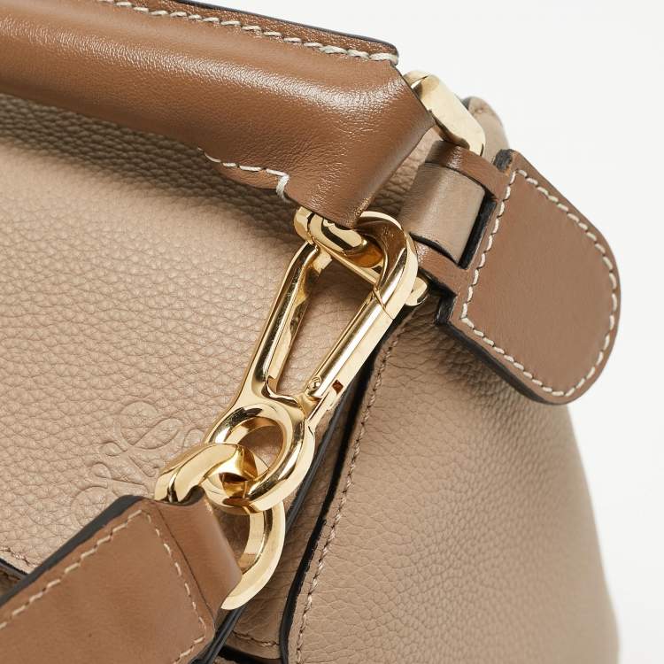 Pre Owned Loewe Brown Leather Medium Puzzle Shoulder Bag
