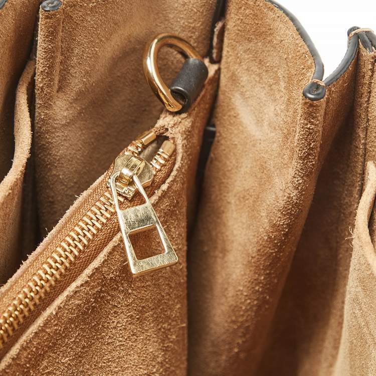 Pre Owned Loewe Brown/Black Leather Gate Tote