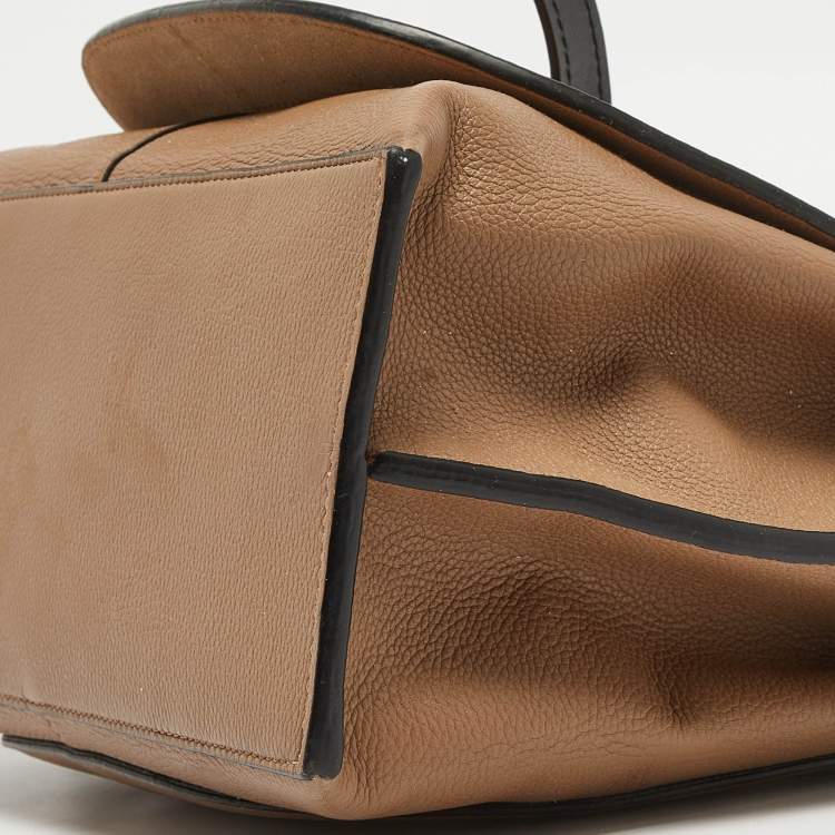 Pre Owned Loewe Brown/Black Leather Gate Tote