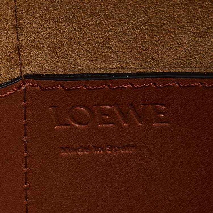 Pre Owned Loewe Brown Leather Bamboo Bucket Bag