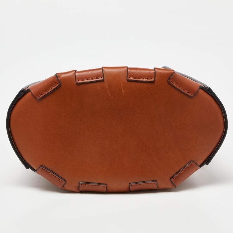 Pre Owned Loewe Brown Leather Bamboo Bucket Bag
