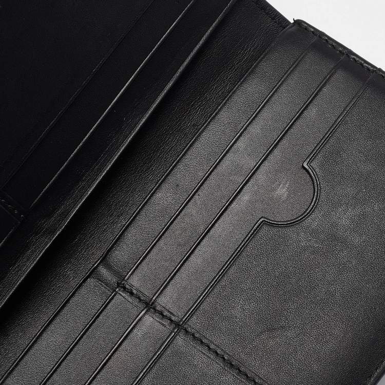 Pre Owned Loewe Brown/Beige Leather Puzzle Long Bifold Wallet