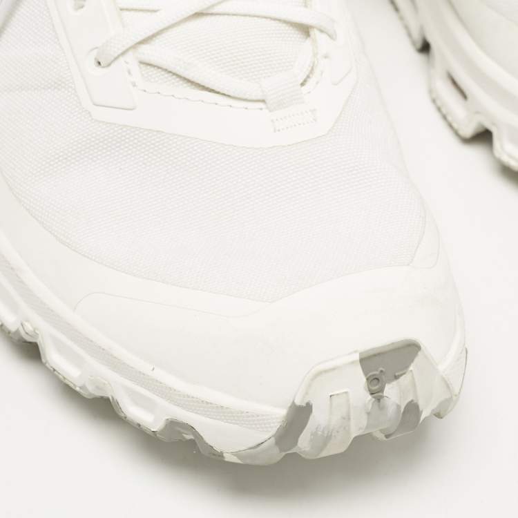 Pre Owned Loewe White Leather and Mesh Polyester Lace Up Sneakers Size 38         