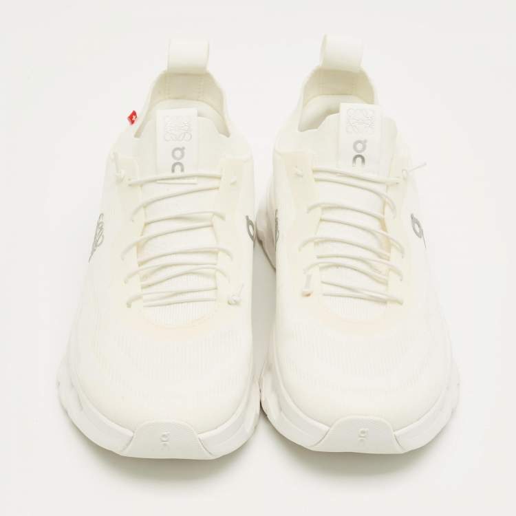 Pre Owned Loewe x On Cloudtilt Off White Fabric Running Sneakers Size 38