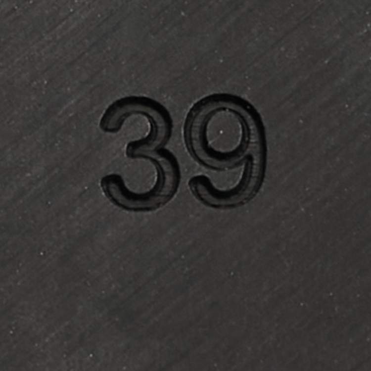 Pre Owned Loewe Black Leather Gate Platform Sandals Size 39