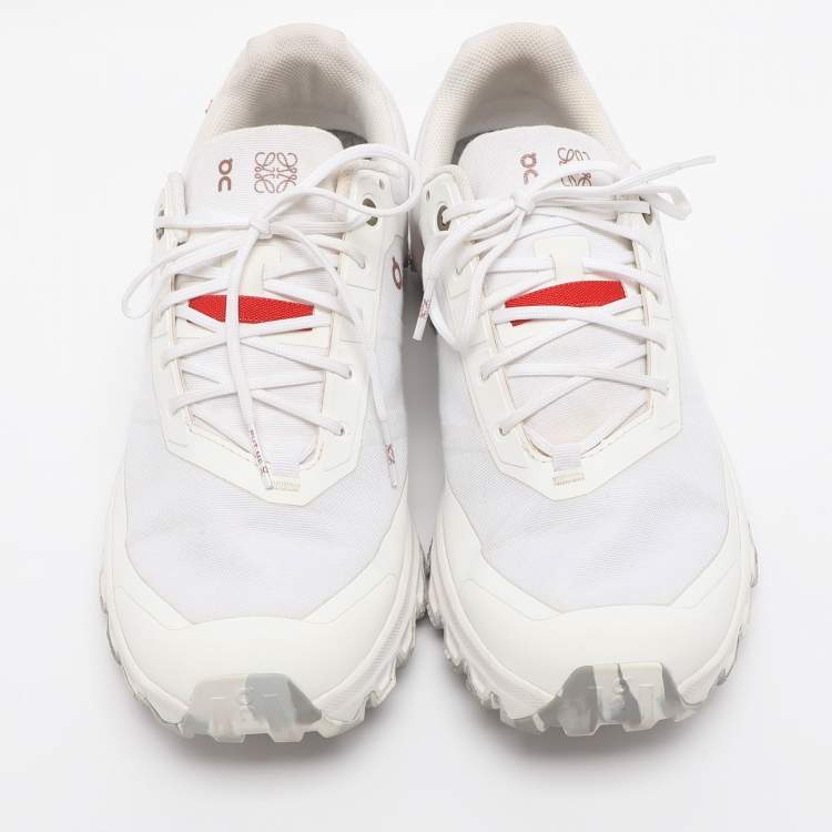 Pre Owned Loewe x ON Running Cloudventure Size 40 White Mesh Low Top Sneakers