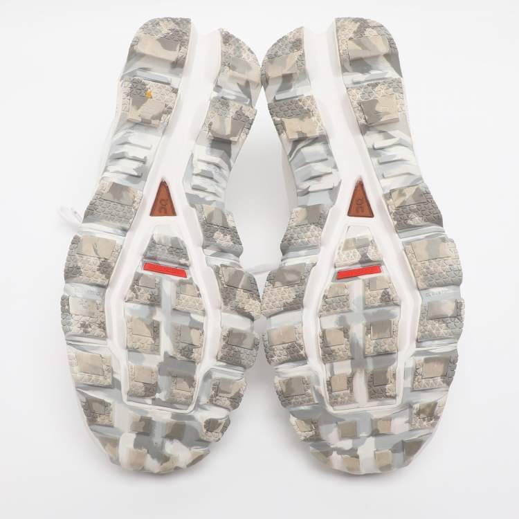 Pre Owned Loewe x ON Running Cloudventure Size 40 White Mesh Low Top Sneakers